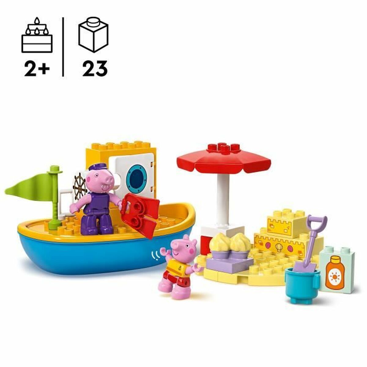 Bouwspel Lego Peppa Pig's Boat Trip Multicolour